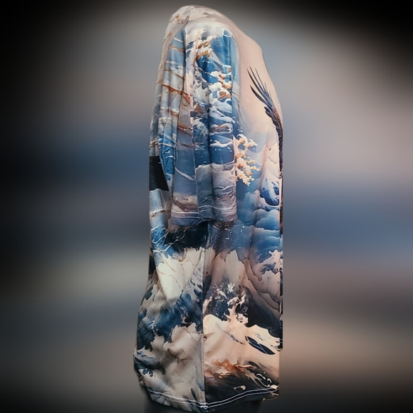 THE EAGLE AND KANAGAWA MEN'S SIZE L SHORT-SLEEVE TEE TSUNAMI REMEMBRANCE. - Picture 3 of 9